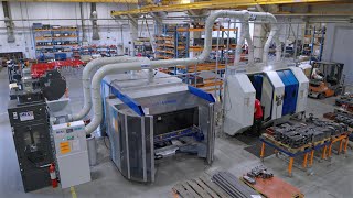 Yaskawa ArcWorld compact arc welding robot cells at Güttler kft [upl. by Imeaj]