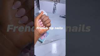 DIY PRESS ON NAILS  Presson nails  Classy nails frenchtipnails pressonnailsdiynails [upl. by Elohc]