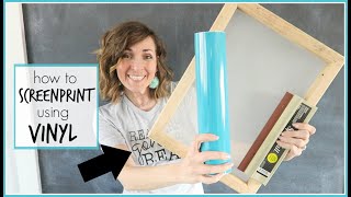 How to Screen Print using Vinyl [upl. by Nadler775]