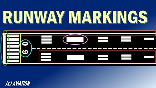 Runway Markings pt1  What are the Markings on a Visual Non Precision and Precision Runway [upl. by Suirradal]