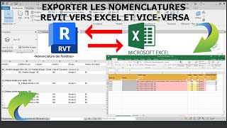 Exporter les nomenclatures Revit vers Excel et viceversa [upl. by Giulio]