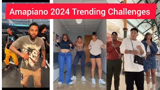 Amapiano Trending Tik Tok Challenges  2024 amapianodancechallenge amapiano trending [upl. by Iaka10]