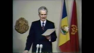 Nicolae Ceaușescu cuvîntarea din 20 decembrie 1989 completă [upl. by Diba]