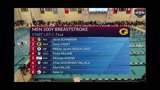 Jacob 121723 NE Seniors Champs 200Breast C Finals [upl. by Florie]