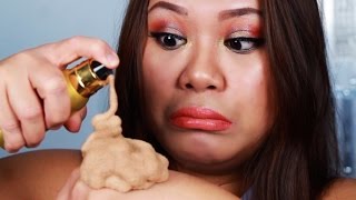 Mousse Foundation What  Elizabeth Arden Flawless Finish Mousse Makeup [upl. by Naivat]