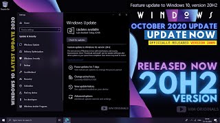 How to Get Windows 10 October 2020 Update Version 20H2 Official Release [upl. by Jacqueline]