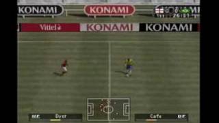 Pro Evolution Soccer3 England Vs Brasil 2002 PS2 [upl. by Morton821]