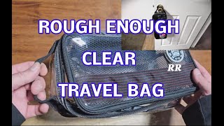 Rough Enough Clear Toiletry Bag Travel Bag Organizer [upl. by Kenelm]