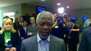 Kofi Annan  Davos Debates 2009 [upl. by Ennahgiel]