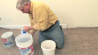 How to Floor Grout Video 1 of 4 [upl. by Ninos395]