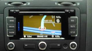 Volkswagen RNS315 GPS system demo review and tips in a VW Jetta TDI [upl. by Publius]