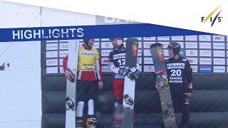 Highlights  Dufour silences the crowd in 2nd PGS at Bansko  FIS Snowboard [upl. by Harragan]