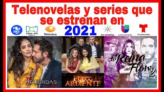 Telenovelas y series que se estrenan en 2021  CosmoNovelas Tv [upl. by Staford215]