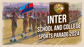 Inter School And College Sports Parade  2024  SCPSC BNCC PLATOONS [upl. by Bock]