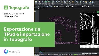 Topografo  Modulo T Esportazione da TPad ed importazione in Topografo [upl. by Amii861]