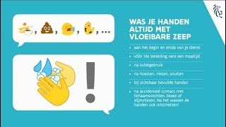 Campagne handhygiëne woonzorgcentra  correct handen wassen met vloeibare zeep [upl. by Schonfield]