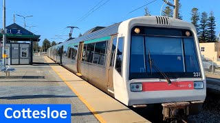 Trains at Cottesloe  Transperth [upl. by Ume]