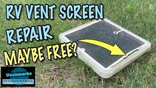 Repair a RV trailer roof vent screen EP 290 [upl. by Faunia]