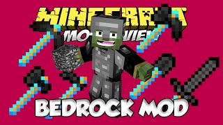 BEDROCK MOD MINECRAFT 1710  Armas y herramientas de Bedrock  MOD REVIEW ESPAÑOL [upl. by Hartzke]