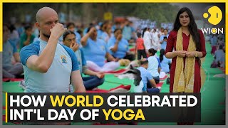 10th International Yoga Day celebrations  WION [upl. by Yesteb]