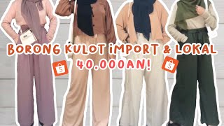 SHOPEE HAUL CELANA KULOT MURAH VIRAL DI TIKTOK HARGA MULAI 40RIBUAN BISA DI JUAL LAGI [upl. by Boonie]