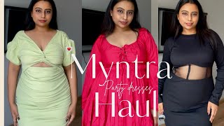 Myntra Dresses Haul  Under 800  myntrahaul myntradress myntrafinds partydresses [upl. by Acinomad]