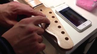 How to apply Fender Telecaster Decal [upl. by Onaivatco870]