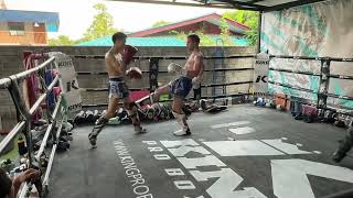 friendly MuayThai Sparring in Thailand part 5 [upl. by Lonne877]