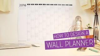 DIY 2016 Wall Planner  Design Tutorial  CharliMarieTV [upl. by Valley]