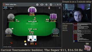 Staked Poker Player Plays Poker Tournaments  MicroLowMid Stakes [upl. by Woodberry]