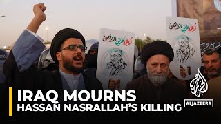 Iraq declares three days of mourning after Nasrallah killing [upl. by Ahsekyt17]