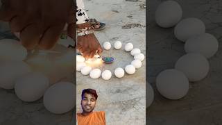 Chakra se Ande pakaya 😲😲🔥🔥 experiment diwali diwalispecial shorts trending foodclips [upl. by Valenza218]