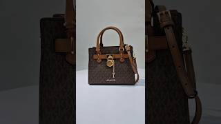 Michael Kors Hamilton Satchel Small Crossbody Leather Bag  UPC 194900653104 [upl. by Ara]