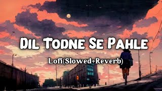 Dil Todne Se Pahle  LofiSlowedReverbJass Manak Full Song 🎶 [upl. by Pasol]