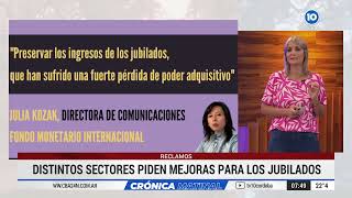 RECLAMOS POR MEJORAS PARA LOS JUBILADOS quiénes están pidiendo una recomposición de ingresos [upl. by Oiluarb]