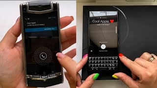 Vertu Ti vs Blackberry KeyOne incoming calls [upl. by Niotna862]