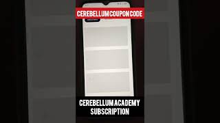 cerebellumacademy cerebellum academy subscriptioncerebellum coupon codeuse codeGET50ON APP [upl. by Nahtahoj]