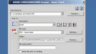 Kodak Smart Touch  How to set up a new Scan to Destination [upl. by Ikcim]