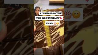 The best chocolate Ive had made with 🤎 foodhacks cookingtips chocolate dubaichocolate [upl. by Nylodnew848]