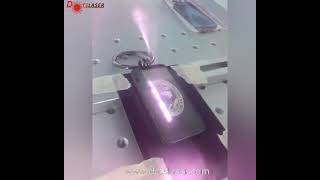 Keychain engraving by fiber laser machine laser engraving machine [upl. by Adnuhsar554]