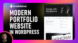 Create Modern Parallax Portfolio landing page in WordPress  Breakdance Builder [upl. by Alphonsine]