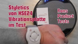 Styletics Vibrationsplatte von HSE24 Schüttel den Speck ist hier das Motto  super Training [upl. by Sihunn]