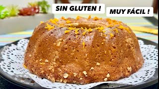 SIN GLUTEN fácil y EN LICUADORA Pan tipo budín de Naranja cocinasabrosoconmay facil naranja [upl. by Aurilia679]