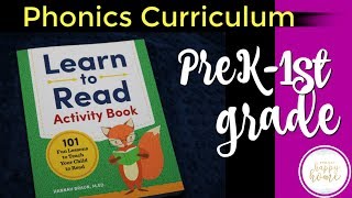 LEARN TO READ ACTIVITY BOOK  PreK and Kindergarten Phonics Curriculum Review [upl. by Ahtelat]