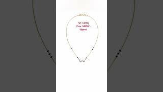 Caratlane Latest Diamond Infinity Mangalsutra WEDDING DAILYWEAR JEWELLERY tanishq SHORTS 4k [upl. by Namwen]