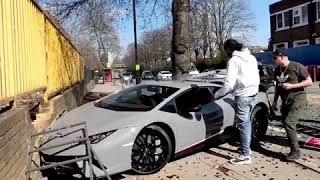 RIP Lamborghini Huracan Performante hard crash [upl. by Eiggem]