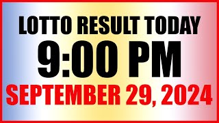 Lotto Result Today 9pm Draw September 29 2024 Swertres Ez2 Pcso [upl. by Onaicul]