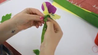 Kwiatki z bibuły3 BRATKI DIY Flowers [upl. by Agueda]