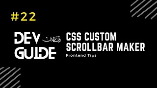 CSS Custom Scrollbar Maker Tool 🔻 [upl. by Schultz447]