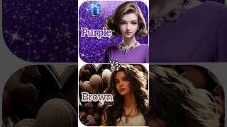 Purple 💜 Vs Brown 🤎eyeshadow🌟nails 💅necklace 👀fashion ✨️fashion [upl. by Donelu]